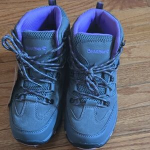 BearPaw Gray and Purple Outdoor Boots